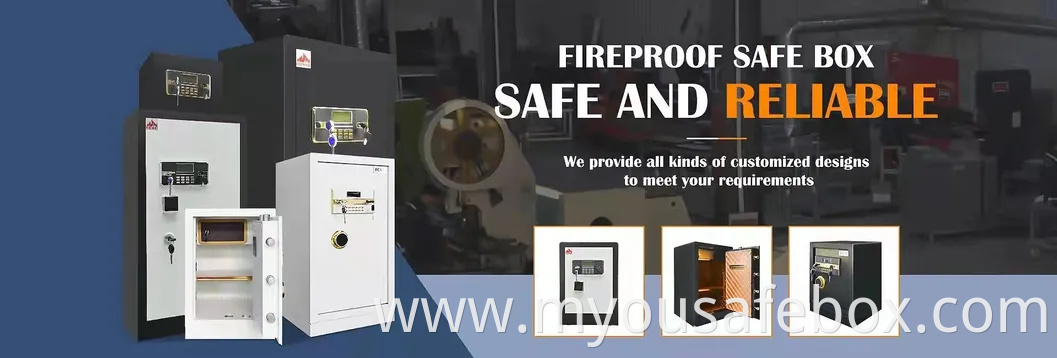Bank Office Steel Metal Fireproof Safe Security Box